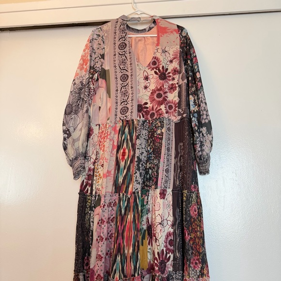 Anthropologie Geisha Designs Printed Patchwork Maxi
Dress Size Small - Picture 6 of 9
